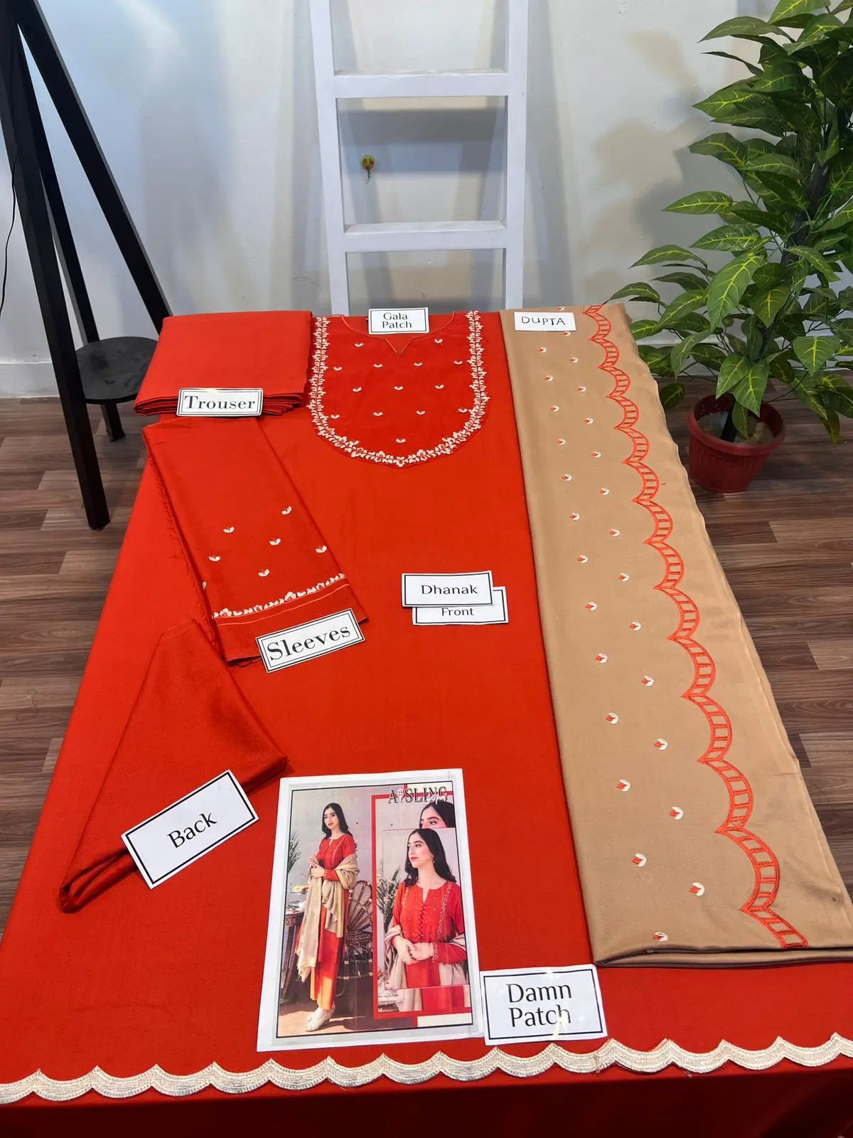 Winter Collections 2024 DHANAK 3Pcs suit EasyShop