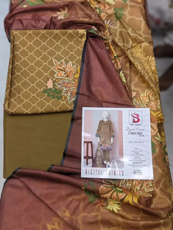 Unstitched Collection Casual Wear Lawn EasyShop Mini Mart