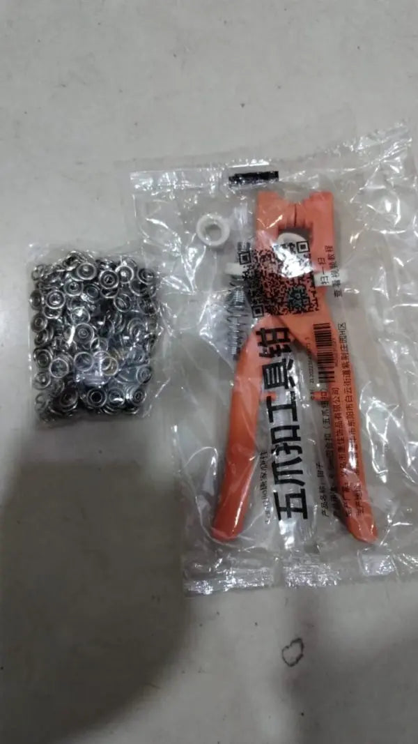 Plier Tool Plastic Snap Button Kit Clothing EasyShop Mini Mart