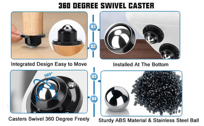 Swivel Wheels for Moving Furniture EasyShop Mini Mart