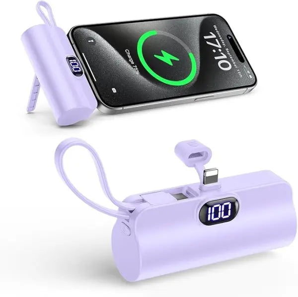 Portable Power Bank Usb With Mobile Phone Holder EasyShop Mini Mart