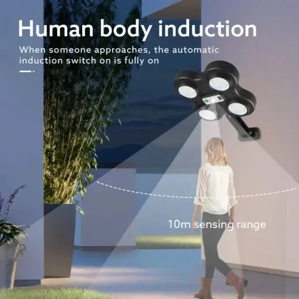 Wide Angle Illumination Outdoor Motion Sensor Solar Waterproof EasyShop Mini Mart