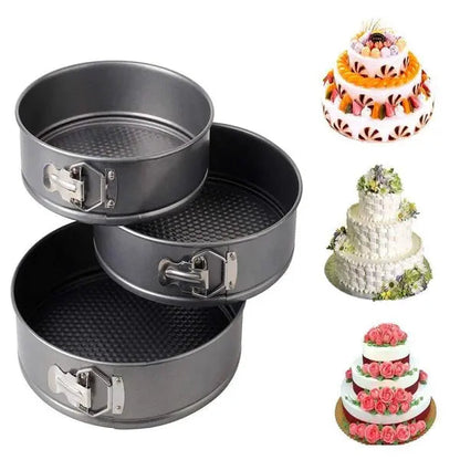Set Of 3 Nonstick Round Shape Cake Mould Cake Pan EasyShop
