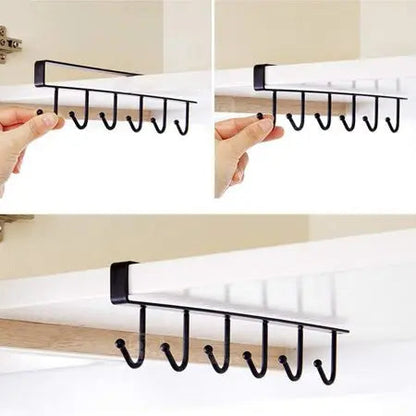 Hook Mug Rack Kitchen Hanging Organizer EasyShop Mini Mart