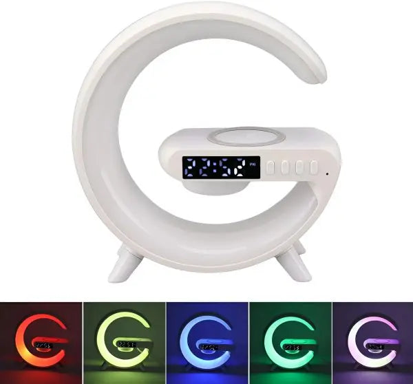 Multi-functional Led Clock Display Speaker Wireless Charging Night Lamp EasyShop