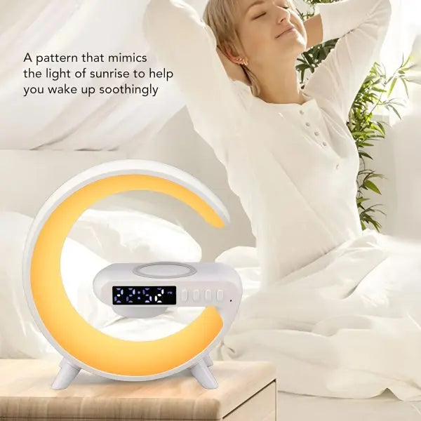 Multi-functional Led Clock Display Speaker Wireless Charging Night Lamp EasyShop