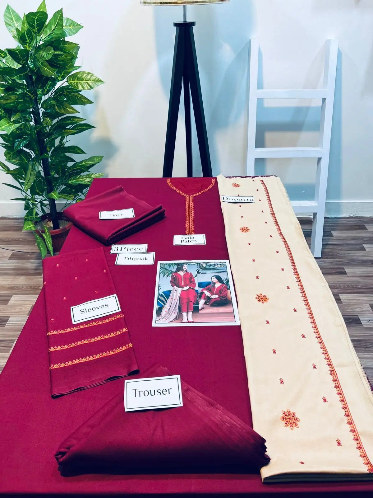 Winter Collections 2024 DHANAK 3Pcs suit EasyShop