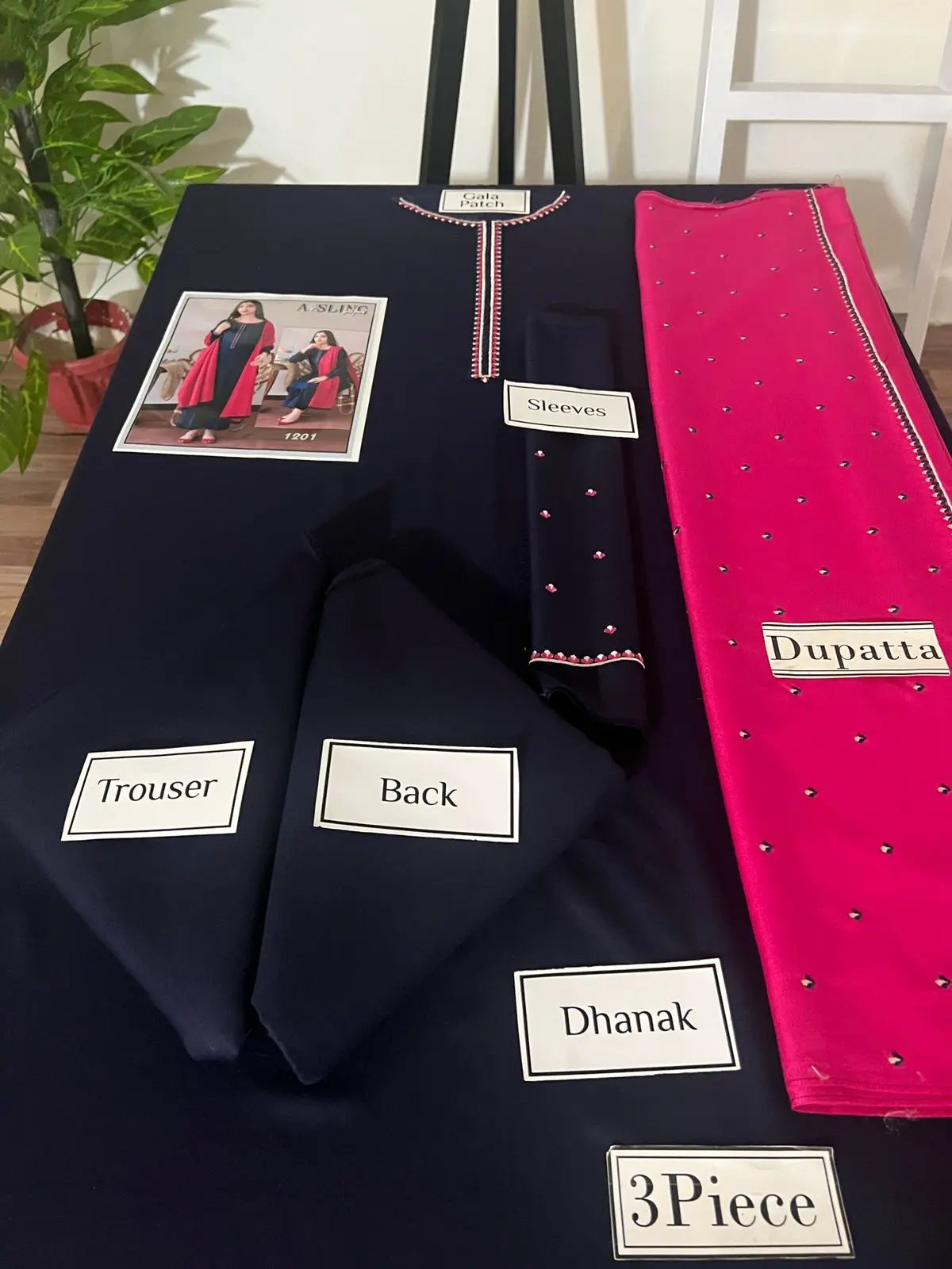 Winter Collections 2024 DHANAK 3Pcs suit EasyShop