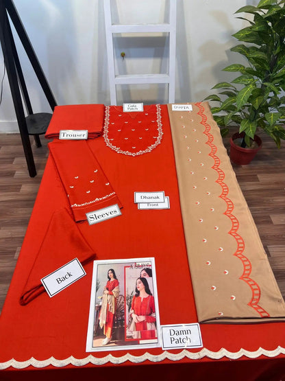 Winter Collections 2024 DHANAK 3Pcs suit EasyShop