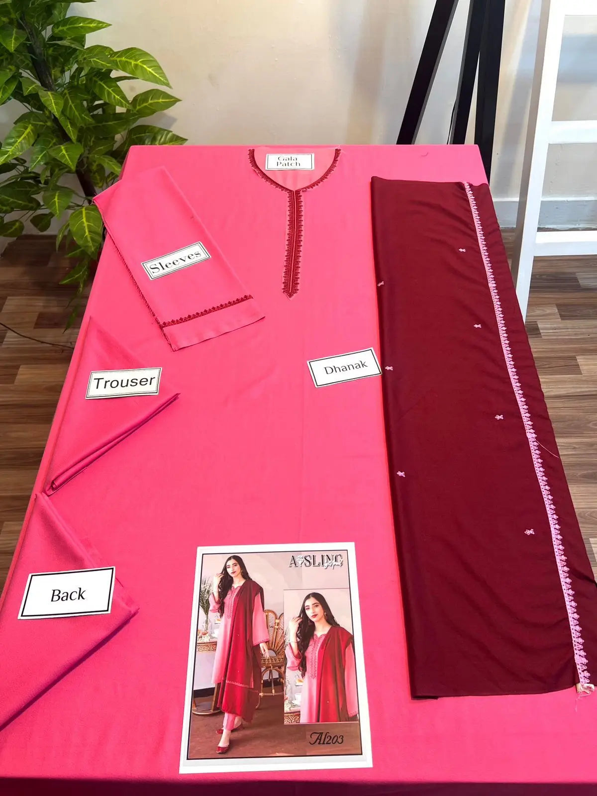 Winter Collections 2024 DHANAK 3Pcs suit EasyShop