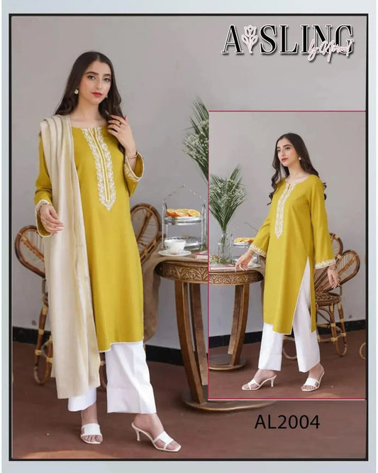 Winter Collections 2024 DHANAK 3Pcs suit EasyShop