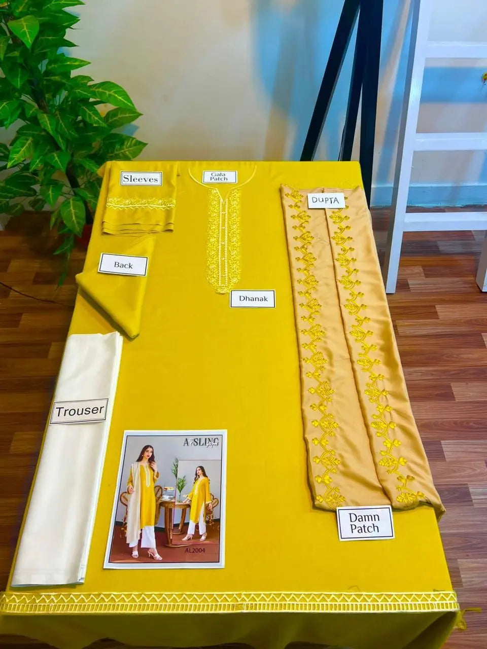 Winter Collections 2024 DHANAK 3Pcs suit EasyShop