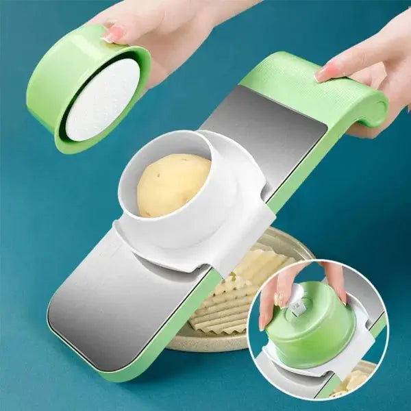 Vegetable Cutter Stainless Steel Multifunctional 5in1 EasyShop Mini Mart