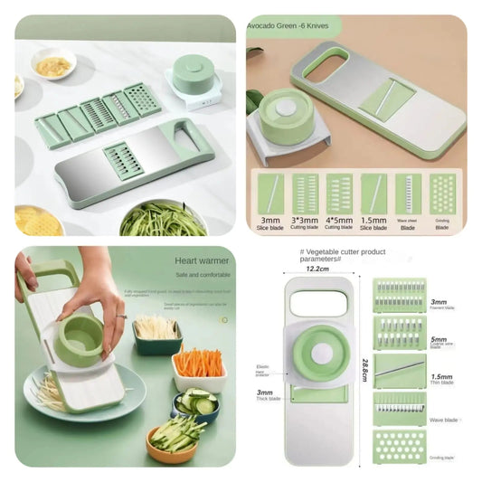 Vegetable Cutter Stainless Steel Multifunctional 5in1 EasyShop Mini Mart