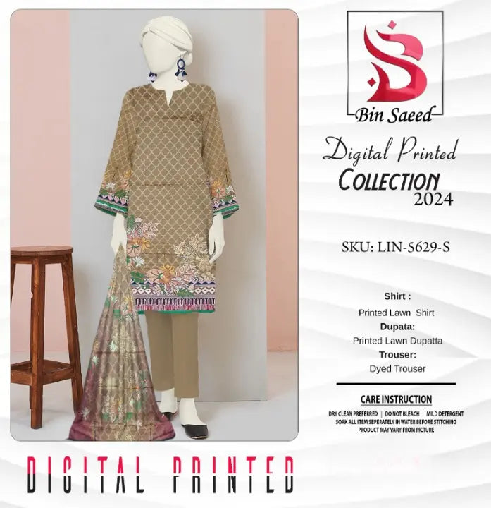 Unstitched Collection Casual Wear Lawn EasyShop Mini Mart