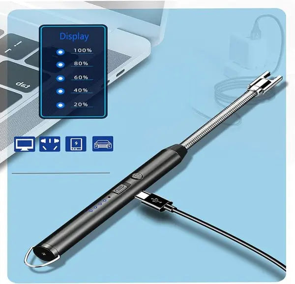 Arc Lighter With Usb Charging led Battery Display EasyShop Mini Mart