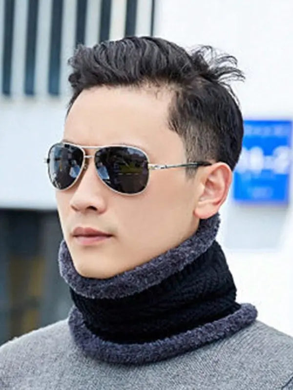 Woolen Winter Beanie Head Cap With Neck Couple Pack Of 2 Combo EasyShop Mini Mart