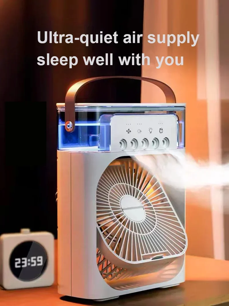 Portable Air Conditioner Fan | Usb Electric Fan With Led Night