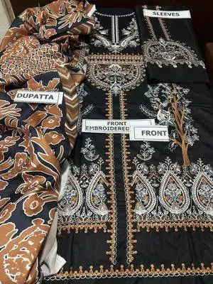 Women's Unstitched Dhanak Embroidered Suit EasyShop Mini Mart