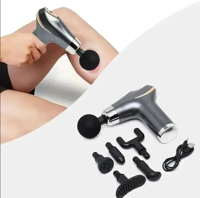 Compact Power Massager With 6 Interchangeable Heads CY-002 EasyShop Mini Mart