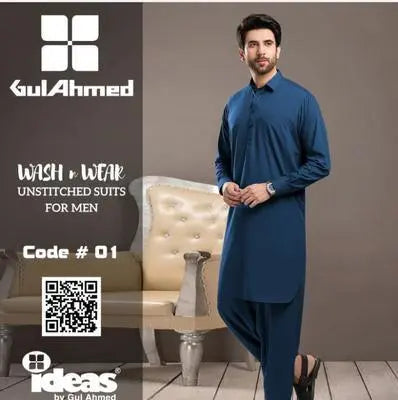 Men’s Unstitched Wash And Wear Plain Suit EasyShop Mini Mart