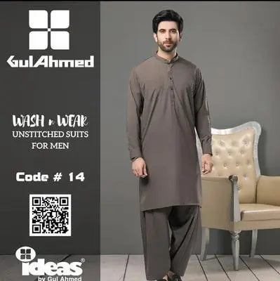 Men’s Unstitched Wash And Wear Plain Suit EasyShop Mini Mart