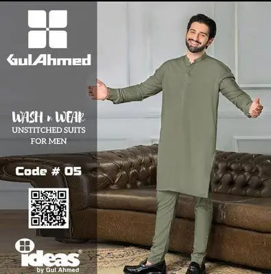 Men’s Unstitched Wash And Wear Plain Suit EasyShop Mini Mart