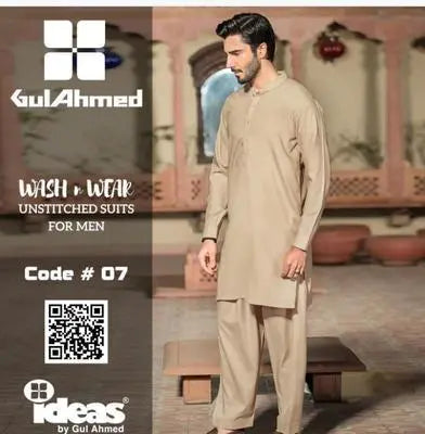 Men’s Unstitched Wash And Wear Plain Suit EasyShop Mini Mart