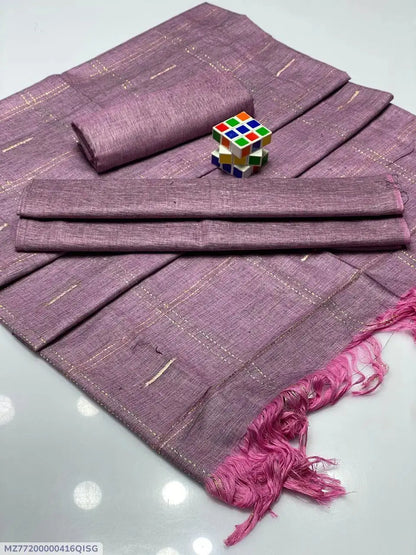 Women's Unstitched Khaadi Plain Suit 3Pcs EasyShop Mini Mart