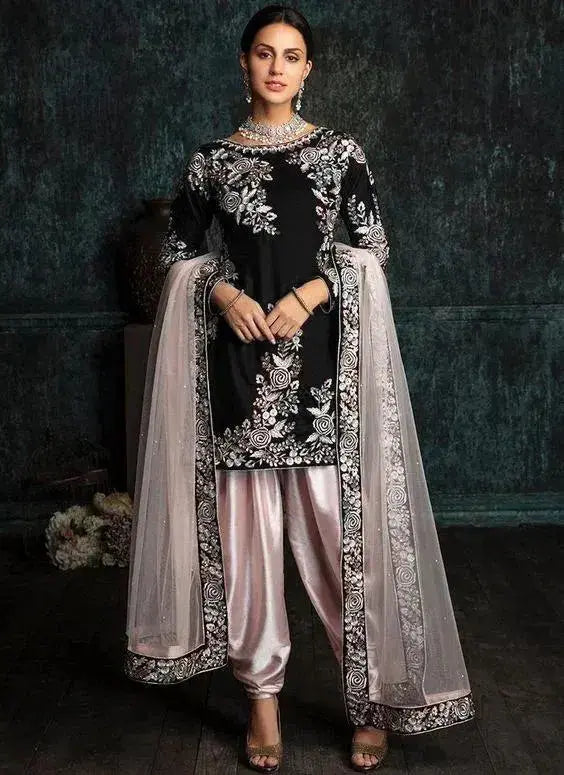 Women's Unstitched Silk Embroidered Suit EasyShop Mini Mart