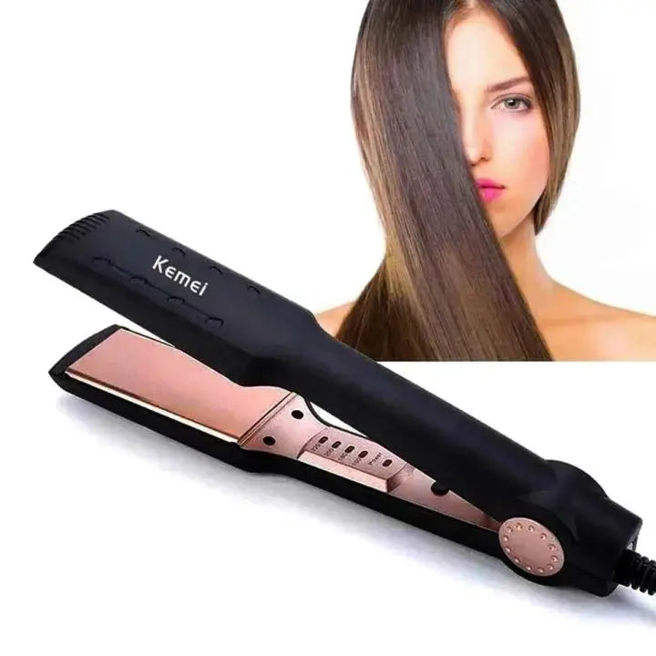 Professional Hair Straightener Kemei km 470 Black EasyShop Mini Mart