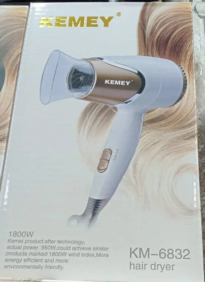 Kemey Hair Dryer 1800w Km-6832 EasyShop Mini Mart