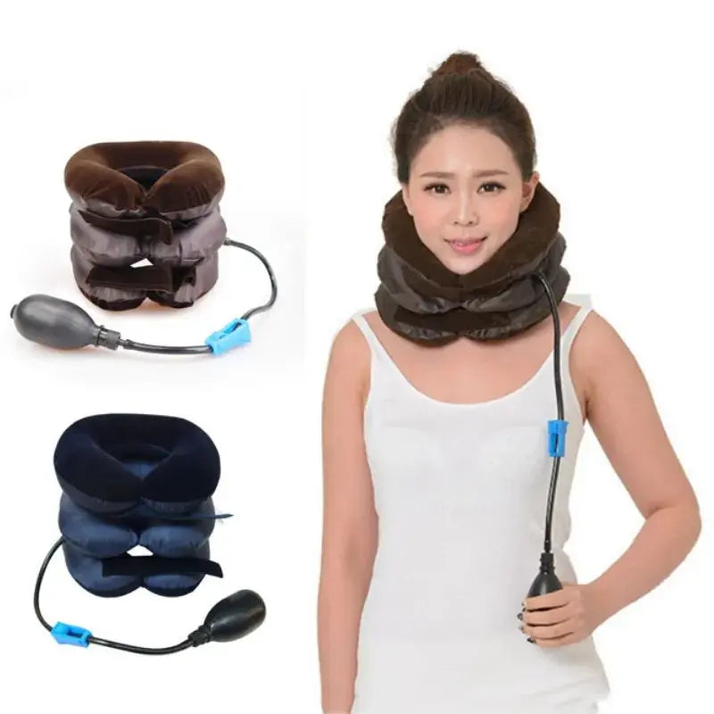 Neck Stretcher Inflatable Air Neck Traction Apparatus Device Soft EasyShop