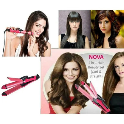 Nova 2 In 1 Hair Straightener And Hair Curler EasyShop Mini Mart