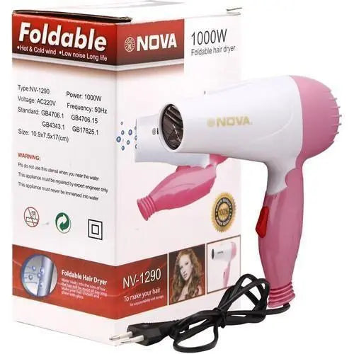 Nova Foldable Hair Dryer – Nv 1290 EasyShop Mini Mart