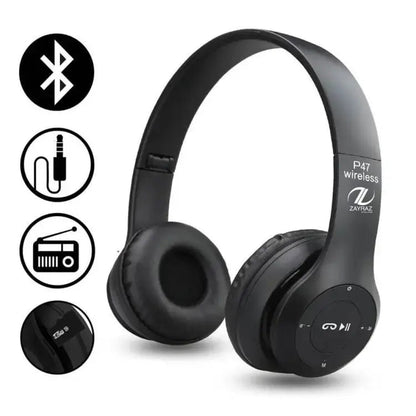 P47 Wireless Bluetooth Foldable Headphone EasyShop Mini Mart