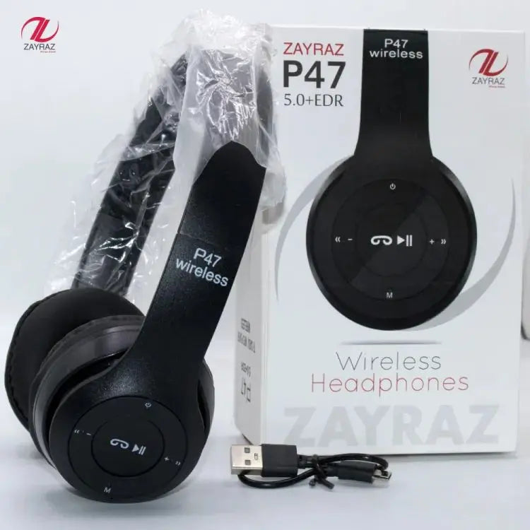 P47 Wireless Bluetooth Foldable Headphone EasyShop Mini Mart