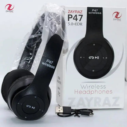 P47 Wireless Bluetooth Foldable Headphone EasyShop Mini Mart