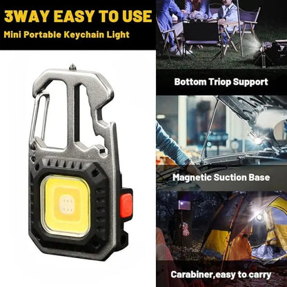 Portable Mini Led Work Light Cob Keychain Rechargeable EasyShop Mini Mart