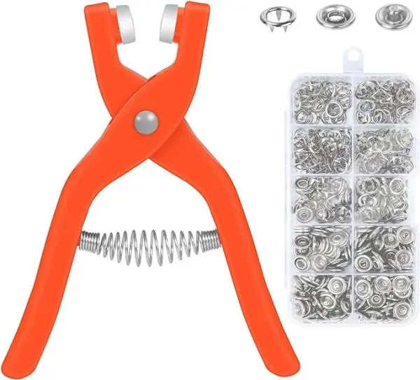 Plier Tool Plastic Snap Button Kit Clothing EasyShop Mini Mart