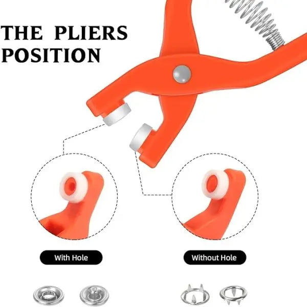 Plier Tool Plastic Snap Button Kit Clothing EasyShop Mini Mart