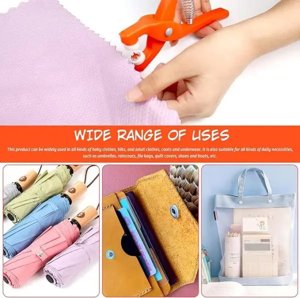 Plier Tool Plastic Snap Button Kit Clothing EasyShop Mini Mart