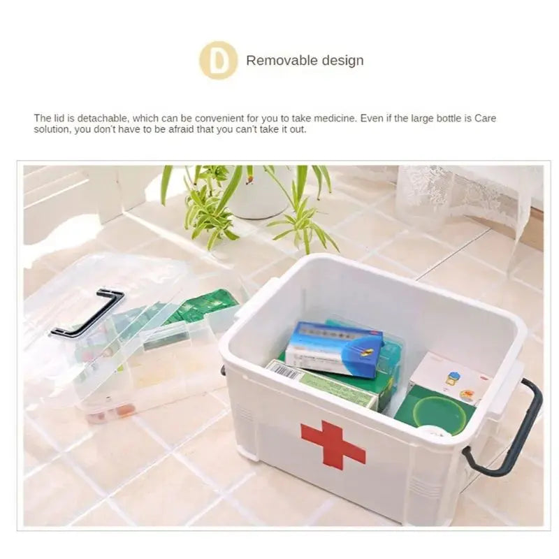 Transparent Plastic Medicine Box EasyShop Mini Mart