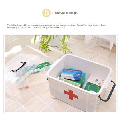 Transparent Plastic Medicine Box EasyShop Mini Mart