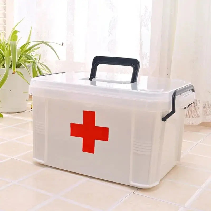 Transparent Plastic Medicine Box EasyShop Mini Mart