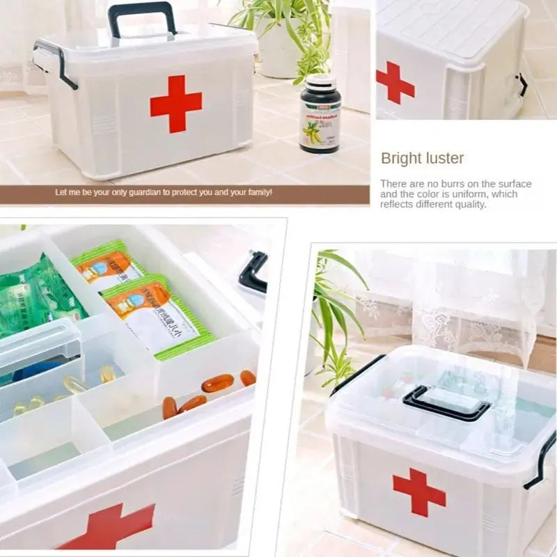 Transparent Plastic Medicine Box EasyShop Mini Mart