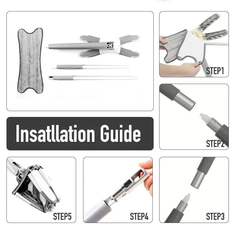 X Shape Microfiber Mop, Floor Clean Mop EasyShop